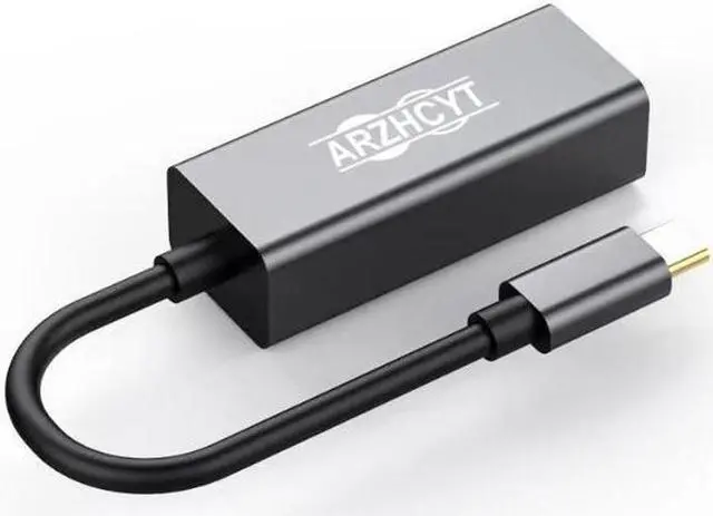 Alt view image 6 of 7 - Arzhcyt Lightweight Type C to Gigabit RJ45 network card RTL8153 with LED indicator light for all laptops, plug and play for instant access to gigabit speeds