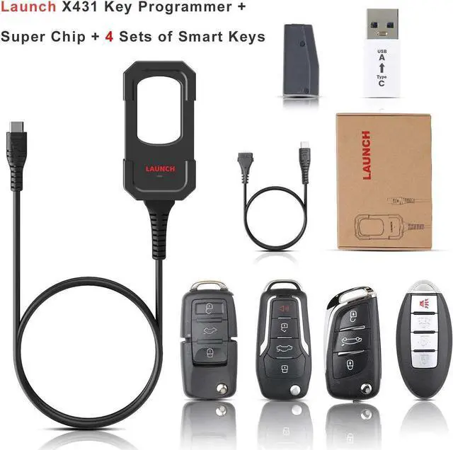 Alt view image 6 of 6 - Launch X431 IMMO Key Programmer Remote Maker for Remote & Chip Generation with Super Chip and 4pcs of Smart Keys