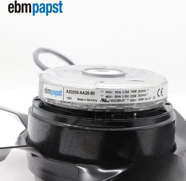 Alt view image 5 of 7 - Ebmpapst Axial Fan A2D250-AA26-80 M2D068-DF 400V 250mm Cooling Fans