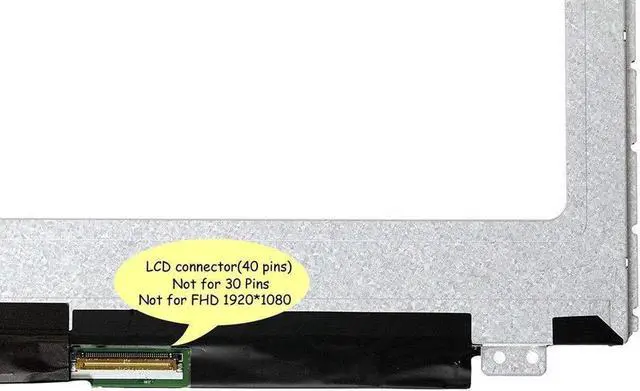 Alt view image 2 of 5 - 15.6" Touch LCD Screen Replacement NT156WHM-A00 NT156WHM-N33 1366x768 WXGA 40pin