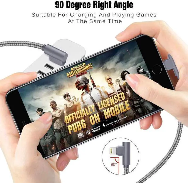 Alt view image 3 of 5 - iPhone Charger 10FT 2.8M 3Pack iPhone Charger Fast Charging USB to Lightning Cable Nylon Braided Apple iPhone Charger Cord for iPhone 14 Plus 14 pro max 13 12 11 XS X XR 8 Plus 7 6