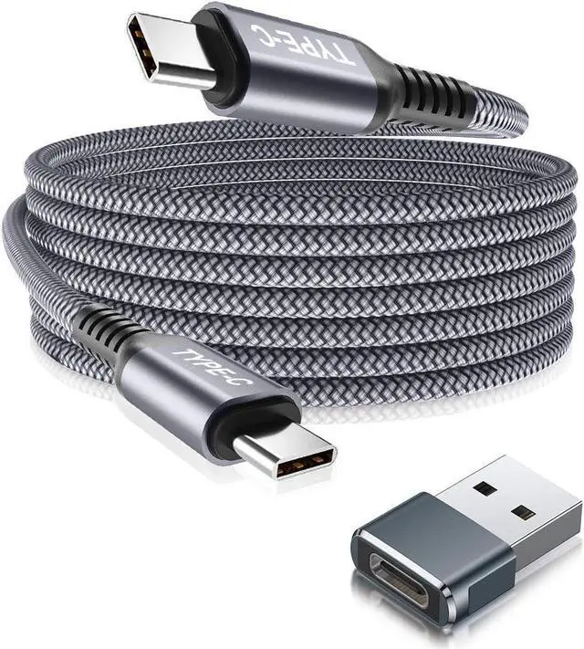 Main image of Basesailor USB C to USB C 100W Charger Cable 10FT with Adapter,Type C Power Fast Car Charging Cord for iPhone 15 Pro Plus Max,,iPad Air 5 4 5th Mini 6,Samsung Galaxy S24 Ultra 24 S23 S22 FE,16