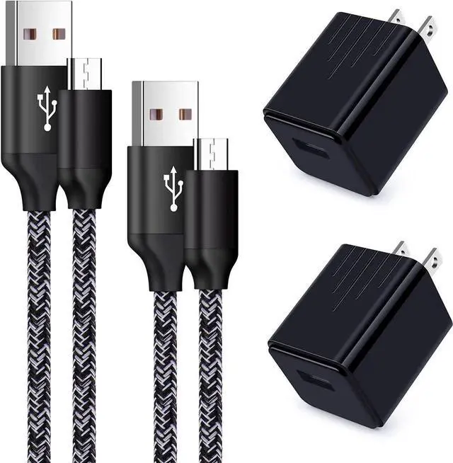 Main image of Android Charger, Android Phone Charger Micro USB Charger Cord Fast Charging Cable 6 ft Long with Wall Charger Block Plug for Samsung Galaxy S6 S7 J3 J7 Note 5,LG Stylo 2 3 Plus,Tablet,Kindle Fire