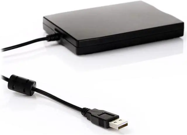 Alt view image 4 of 5 - USB Floppy Drive 3.5" USB External Floppy Disk Drive Portable 1.44 MB FDD USB Drive Plug and Play for PC Windows 10 7 8 Windows XP Vista Mac Black