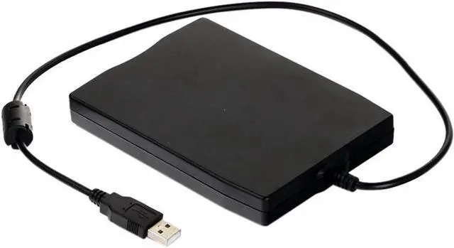 Main image of USB Floppy Drive 3.5" USB External Floppy Disk Drive Portable 1.44 MB FDD USB Drive Plug and Play for PC Windows 10 7 8 Windows XP Vista Mac Black