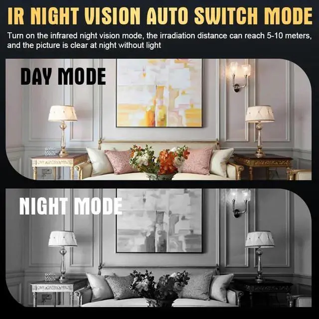 Alt view image 6 of 6 - 1080P Mini Wifi Camera Night Vision Hidden IP Camera Vision Remote Monitor Portable Wireless Mini Camcorders