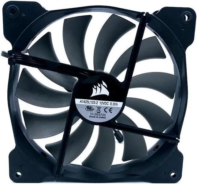 Alt view image 2 of 3 - A1425L12S-2 140mm fan quiet cooling fan 140*140*25mm DC12V 0.30A(Rated Current 0.18A) computer case cooling fan 870RPM
