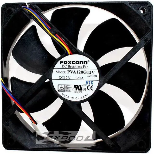 Main image of Foxconn PVA120G12V DC12V 1.2A 12cm 12025 large air volume cooling fan 6000RPM