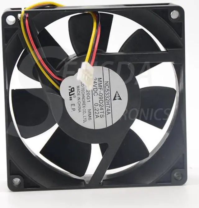 Main image of NEW original For Mitsubishi drive fan NC5332H74A Melco MMF-09D24TS MM6 9025 DC 24V 0.22A server cooling fan PLC ABB fan