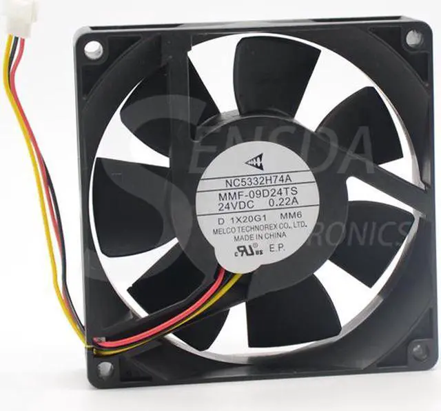 Alt view image 2 of 7 - NEW original For Mitsubishi drive fan NC5332H74A Melco MMF-09D24TS MM6 9025 DC 24V 0.22A server cooling fan PLC ABB fan