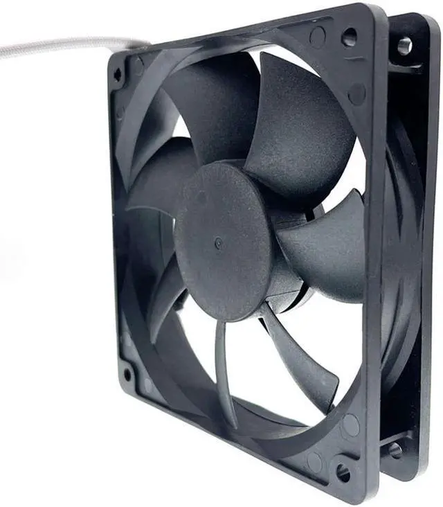 Alt view image 2 of 5 - Mute Silent Quiet 120mm 12cm Computer Case Cooling Fan,for ADDA AD1212DS-A70GL 120X120X25mm DC 12V 0.13A 1800RPM 75CFM 34DBA