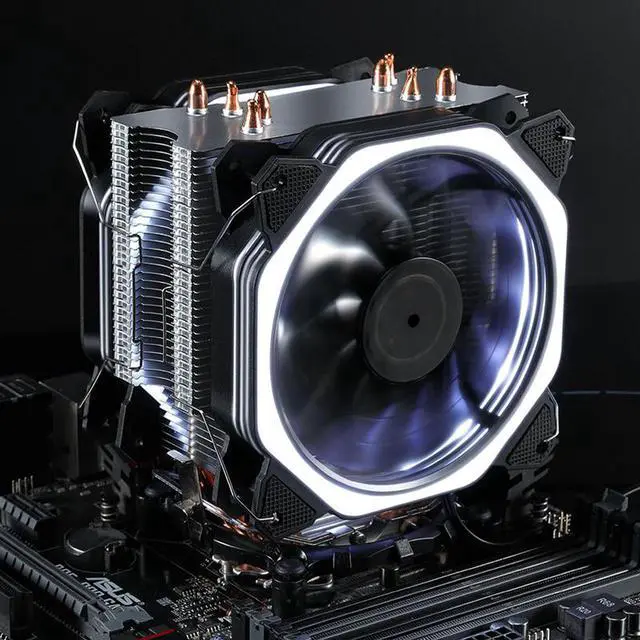 Alt view image 4 of 6 - 4fans+remote controller pwm cpu rgb fan 120mm Fan Computer PC Case Fan RGB Adjust LED Fan Speed 120mm Quiet Remote Computer Cooler Cooling RGB Case Fans