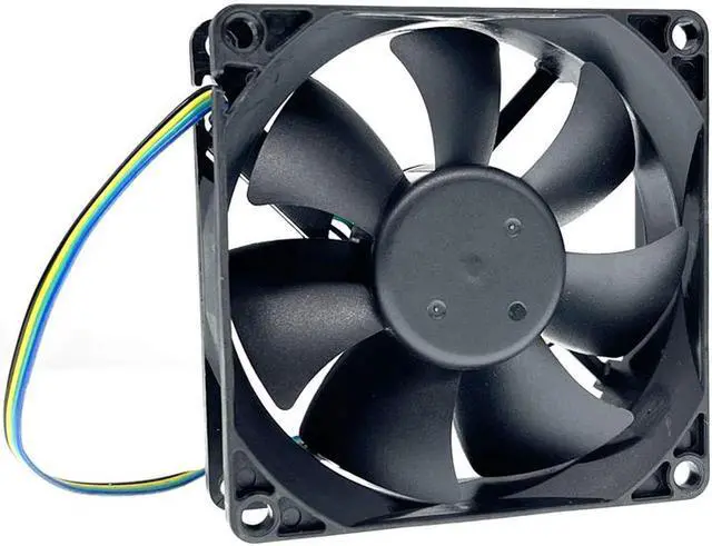 Alt view image 4 of 4 - 80mm 8cm 8025 PWM Computer PC CPU Cooling Fan,Everflow F128025SU (48) 80X80X25mm DC12V 0.40A 4400RPM High Speed Cooler