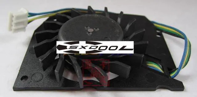 Alt view image 4 of 5 - For Leadtek Quadro K600 Q600 Graphics Card Cooling Fan MBT4412HF-W09 12V 0.24A 4-wire 4-pin