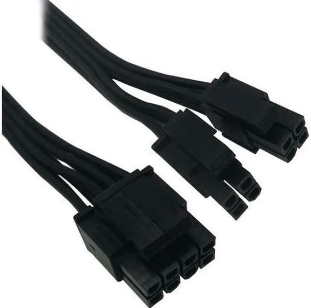 Alt view image 2 of 4 - (2-Pack) Motherboard ATX CPU 8 Pin (4+4) Male to Female Extension Cable for Power Supply PSUs 9.5-inch (30cm) adapter