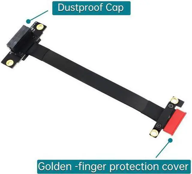 Alt view image 3 of 5 - pcie Extension Cable PCI Express 36PIN 1X Extender Extension Cable pcie 1x Riser pcie Extender (90 Degree 20cm Extension Cable)