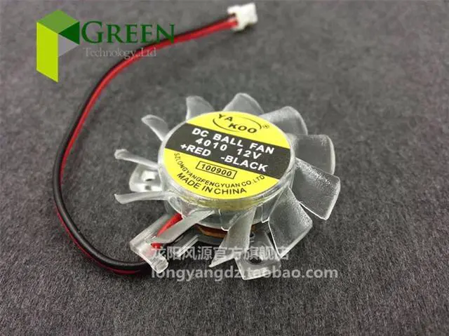 Alt view image 5 of 6 - 2pcs High quality ultra quiet 4010 Graphics card fan blade 35MM Diameter 25/26/27mm Hole Pitch 12V 0.1A fan blade 2pin