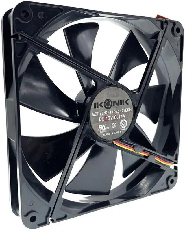 Main image of 140mm fan new DF1402512SEDN DC 12V 0.06A sleeve 3-Pin 140x140x25mm pc case Server cooling Fan 1050RPM