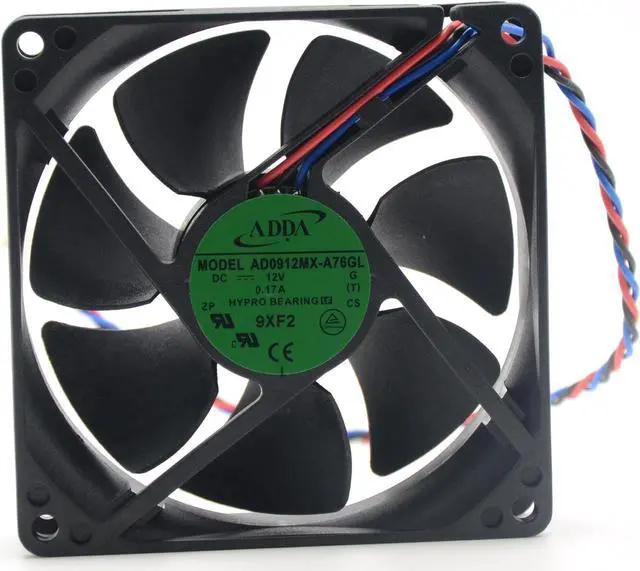 Alt view image 2 of 6 - ADDA AD0912MX-A76GL 9225 92mm 9025 9CM DC 12V 0.17A HP P/N:447580-001 axial fan computer case cooler
