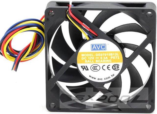 Main image of New original AVC DE07015B12L 7015 70mm x 15mm Cooler Cooling Fan PWM DC 12V 0.7A 4Pin B184 Dual ball bearing CPU fan
