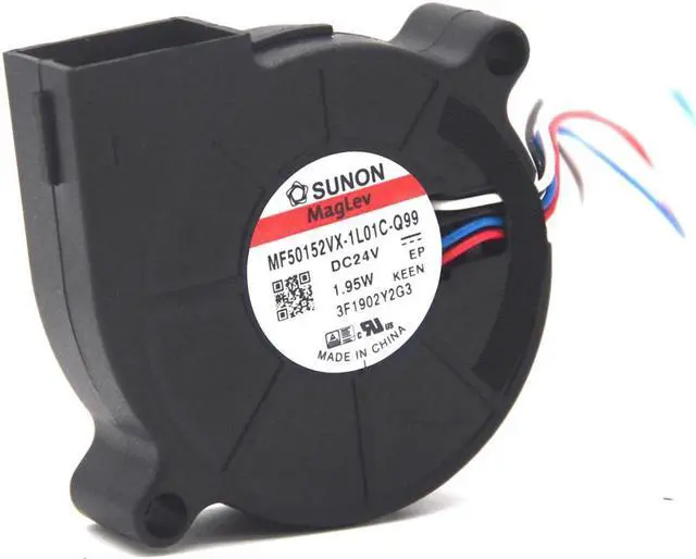 Main image of Sunon MF50152VX-1L01C-Q99 MF50152VX-1L01C-s99 5015 DC 24v 1.95W PWM blower 6000RPM 4.8CFM 4wire lead Cooling fan