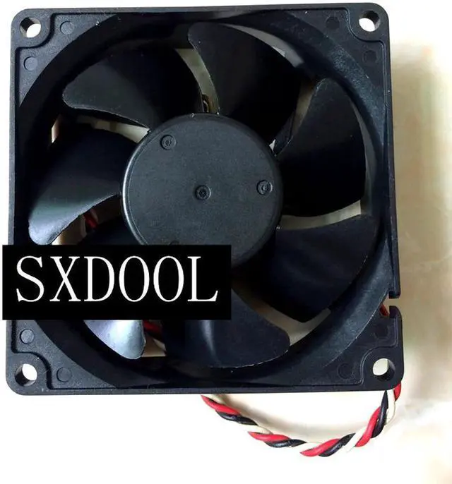 Alt view image 2 of 2 - New original JMC DATECH 0825-12HBTL 12V 0.35A 8CM 8025 3-wire 3-pin Temperature Control Cooling Fan