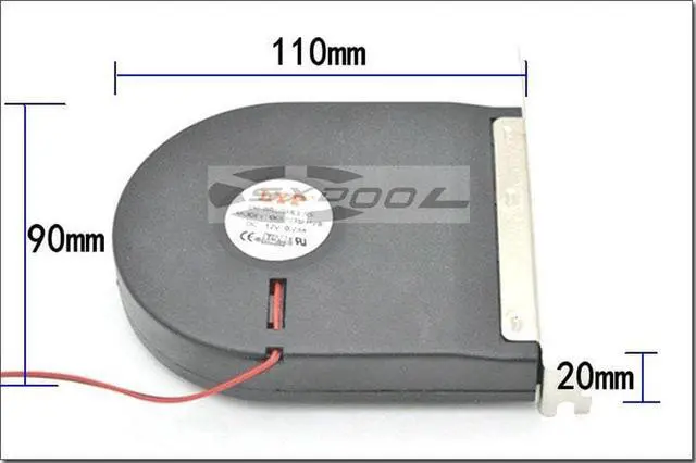 Alt view image 3 of 7 - New turbo fan PCI graphics card exhaust fan server chassis cooling fan high air volume Molex 4D plug