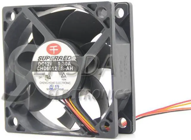 Main image of 6cm fan case cooler Superred CHD6012ES-AH 60*60*20mm 12v 0.30A 4 line pwm computer cpu cooling fan