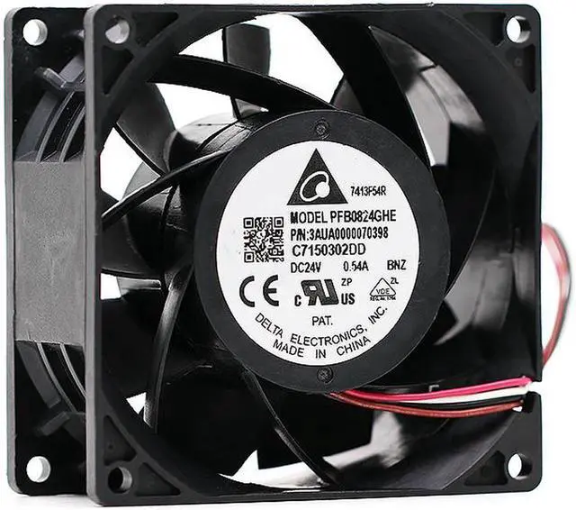 Main image of Original Delta PFB0824GHE DC 24V 0.54A 8CM double ball inverter fan 80*80*38MM server case cooling fan