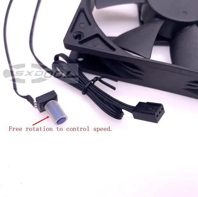 Alt view image 4 of 7 - New genuine ANTEC Anti-Titanic 12025 12CM fan chassis heat dissipation 3-wire LED cooling fan