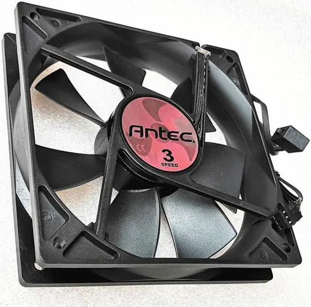 Alt view image 5 of 7 - New genuine ANTEC Anti-Titanic 12025 12CM fan chassis heat dissipation 3-wire LED cooling fan