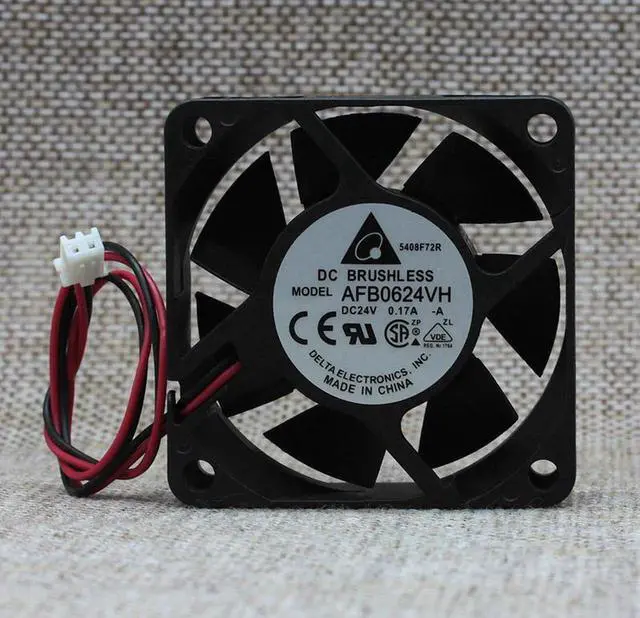 Main image of Delta 6CM 6 cm 6025 24V AFB0624VH 0.17A inverter fan cooling fan 2-Wire 2-pin 5500rpm