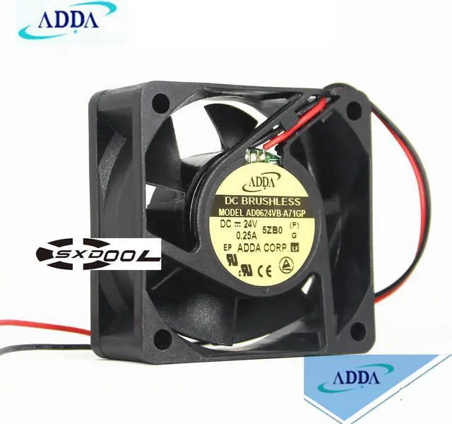 Alt view image 3 of 3 - ADDA AD0624VB-A71GP 60mm 6025 24V 0.25A DC cooling fan inverter fan 2-wire