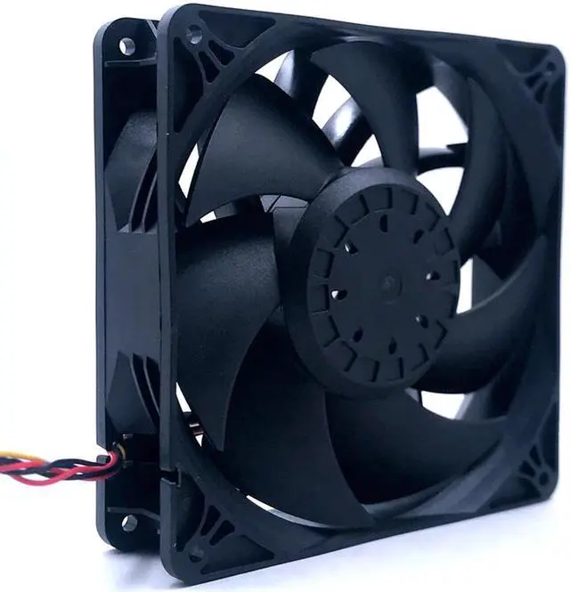 Alt view image 3 of 5 - Powerful 6Pin fan 140mm 14038 DC 12V 4A 5600RPM 280CFM E9+ E10 bitcoin miner cooling fan replace PFM1412DE