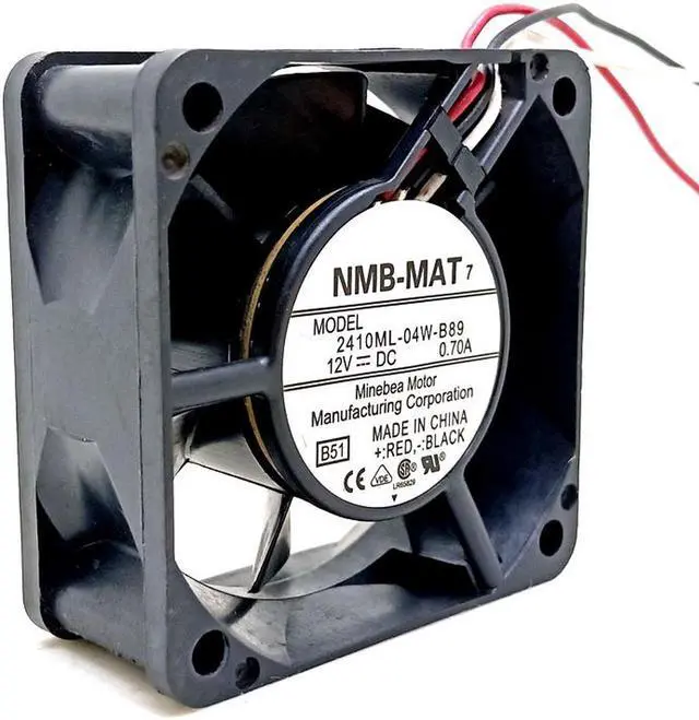 Main image of 60mm 12V High Speed Cooling Fan,2410ML-04W-B89 2410ML-04W-B80 NMB 60X60X25mm 6cm 6500RPM for Server Power Supply PSU Cooler