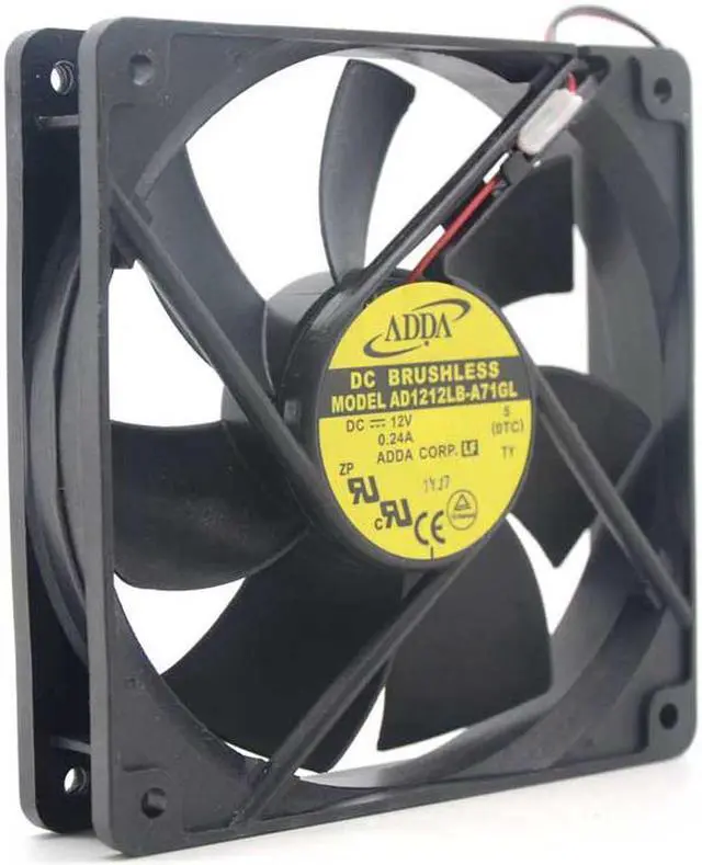 Alt view image 2 of 5 - Original ADDA AD1212LB-A71GL DC12V 0.24A 12CM 12025 power supply mute cooling fan