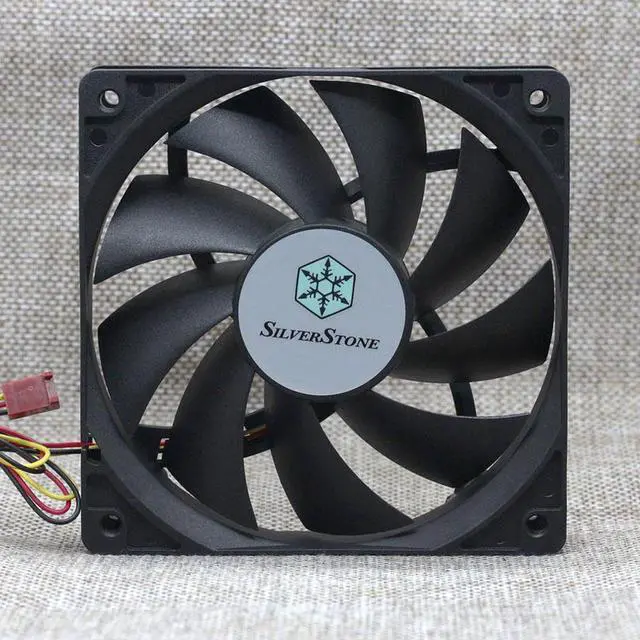 Alt view image 4 of 5 - SILVERSTONE S1202512SLN-3M 12V 0.18A 12 cm ultra-quiet AP121 chassis cooling fan