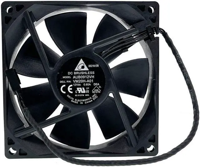 Alt view image 2 of 4 - Pwm Computer Cpu Cooling fan AFB0912VH = AUB0912VH VM20H-A01 9cm 90mm 90*90*25MM 9225 DC 12V 0.60A 4-pin