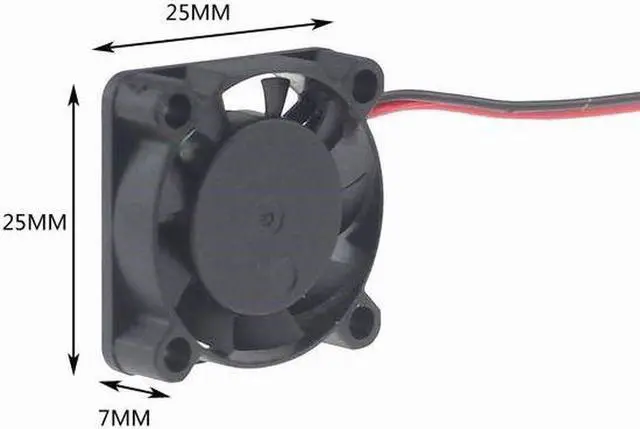 Main image of NEW 2.5CM 25mm DC5V 25X25X7MM 2507 Ultra-miniature Brushless Circuit Board Cooling Fan 2-wire