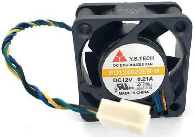 Alt view image 4 of 4 - Y.S TECH FD124020EB-H 40*40*20MM 4020 DC12v 0.21A 4-wire PWM cooling fan