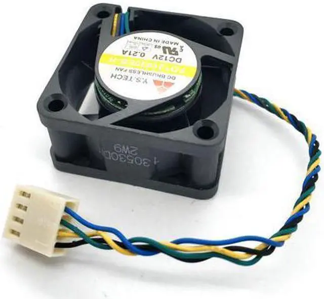 Alt view image 3 of 4 - Y.S TECH FD124020EB-H 40*40*20MM 4020 DC12v 0.21A 4-wire PWM cooling fan