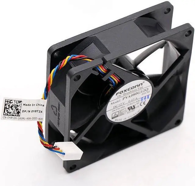 Alt view image 4 of 5 - New original Foxconn PVA080G12Q 8025 12V 0.65A 4-pin PWM CPU fan with large air volume