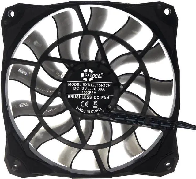 Main image of 12015 Slim 15mm Thickness, Best for Small Case 120mm PWM Controlled Fan With De-vibration Rubber 12cm SXD12015R12H 120*15mm SXDOOL