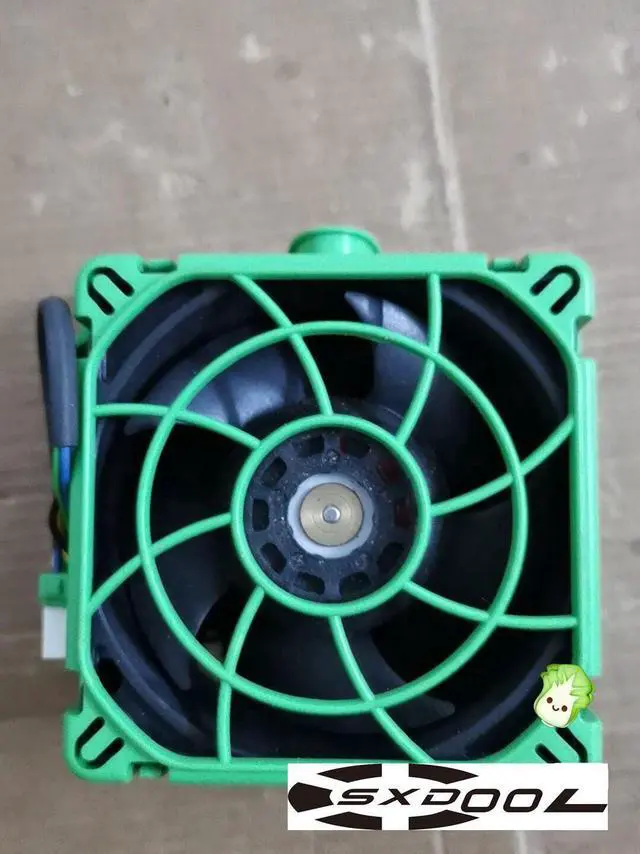 Alt view image 3 of 4 - SAN ACE 80 XF-45537 DC 12V 1.2A 041218P For SANYO DENKI Server cooling fan w/Green Basket