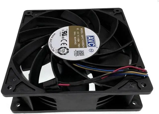 Alt view image 2 of 4 - DBPC1438B2H P001 Miner Mining Cooling Fan 140mm 14cm,140X140X38mm 12V Dual Ball 6900RPM Powerful High Speed Airflow CFM Cooler