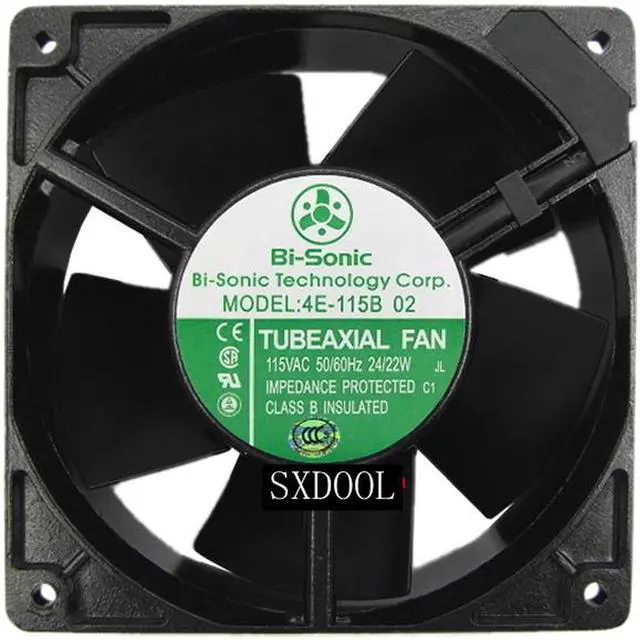 Main image of New Bi-Sonic 4E-115B 12cm 12038 120*120*38mm AC115V 24/22W 2650/3000RPM all metal cooling fan