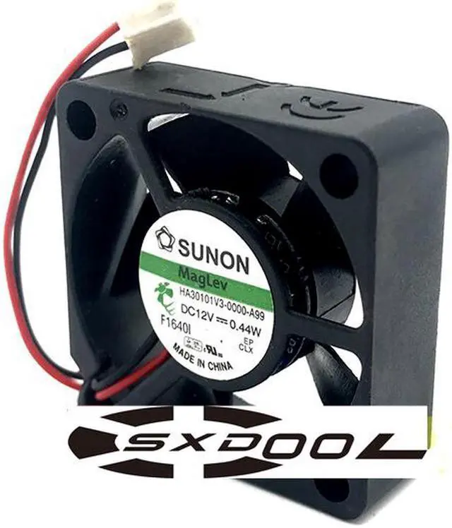 Alt view image 2 of 4 - Original SUNON HA30101V3-0000-A99 3CM 3010 12V 0.44W silent magnetic levitation fan 2-wire 2-pin