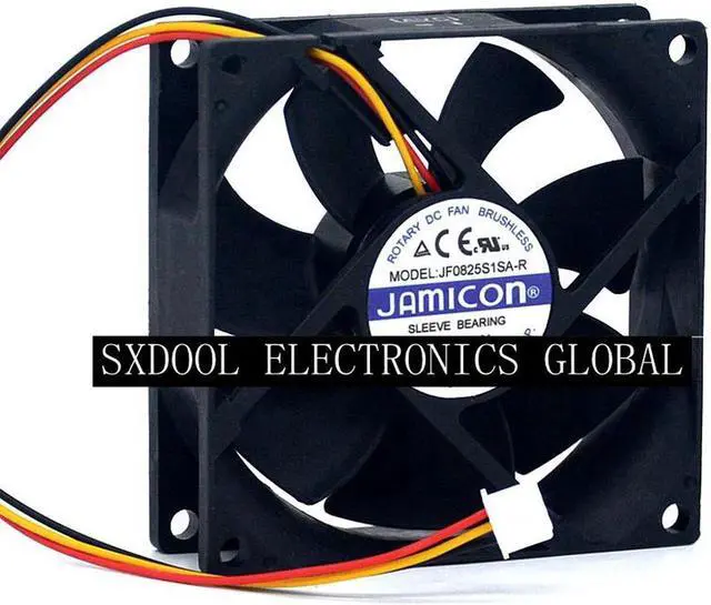 Main image of Original JF0825S1SA-R New UPS silent fan 3-wire JAMICON 12V 0.26A