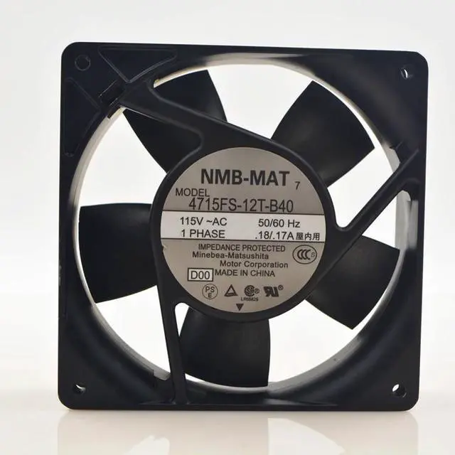 Main image of NMB 4715FS-12T-B40 12CM 12038 115V 18/17W metal heat dissipation fan