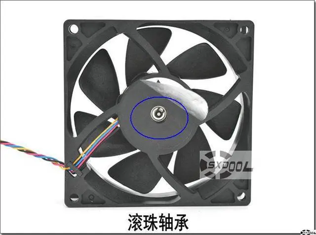 Main image of New Delta QFR0912H DC 12V for AMD FX8350PWM CPU fan 9cm 9025 9225 double ball case cooler